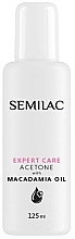 Fragrances, Perfumes, Cosmetics Gel Polish Remover with Macadamia Oil - Semilac Expert Care Acetone With Macadamia Oil