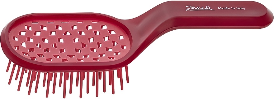 Hair Brush, coral - Janeke Curvy Superbrush — photo N2