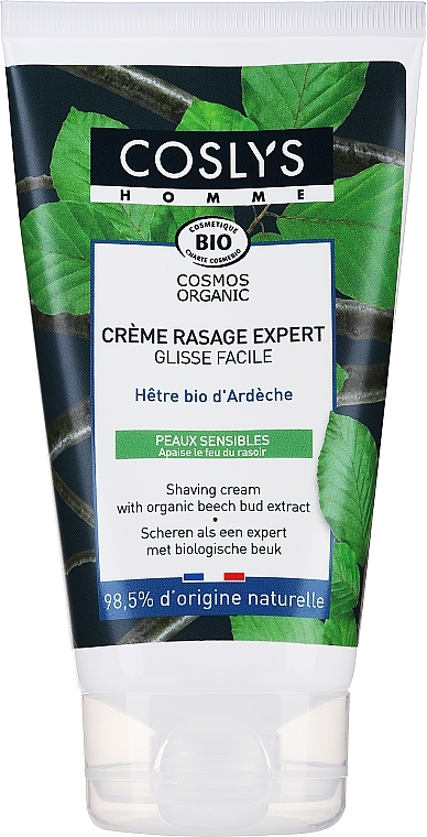 Shaving Cream with Organic Beech Bud Extract - Coslys Men Care Shaving Cream With Organic Beech Bud Extract — photo N1