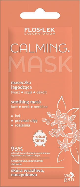 Soothing Face, Neck & Décolleté Mask - Floslek Calming Mask — photo N1