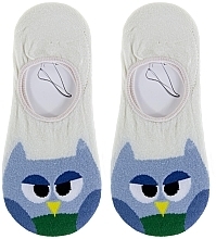 Fragrances, Perfumes, Cosmetics Owl Women Short Cotton Socks, milky - Moraj