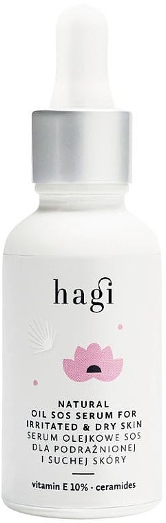 Natural Face Serum for Dry Skin - Hagi Natural Oil Sos Serum — photo N1