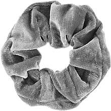 Velvet Hair Tie, 22777, Light Grey - Top Choice — photo N1