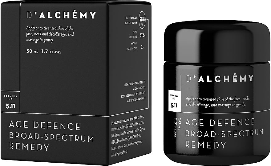 Cream for Mature Skin - D'Alchemy Age Defense Broad Spectrum Remedy — photo N1