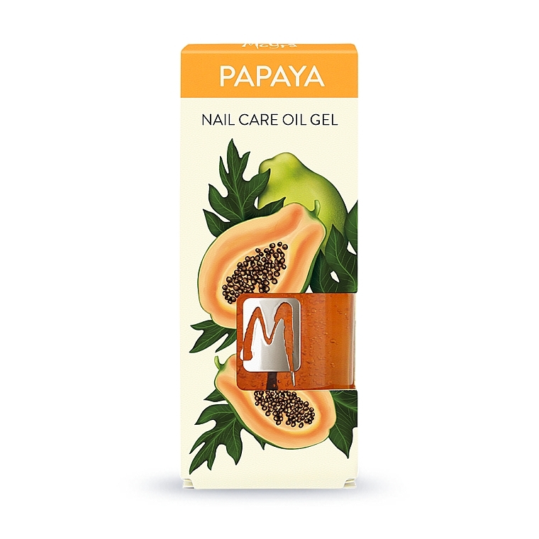 Papaya Nail Oil Gel - Moyra Nail Care Oil Gel Papaya — photo N1