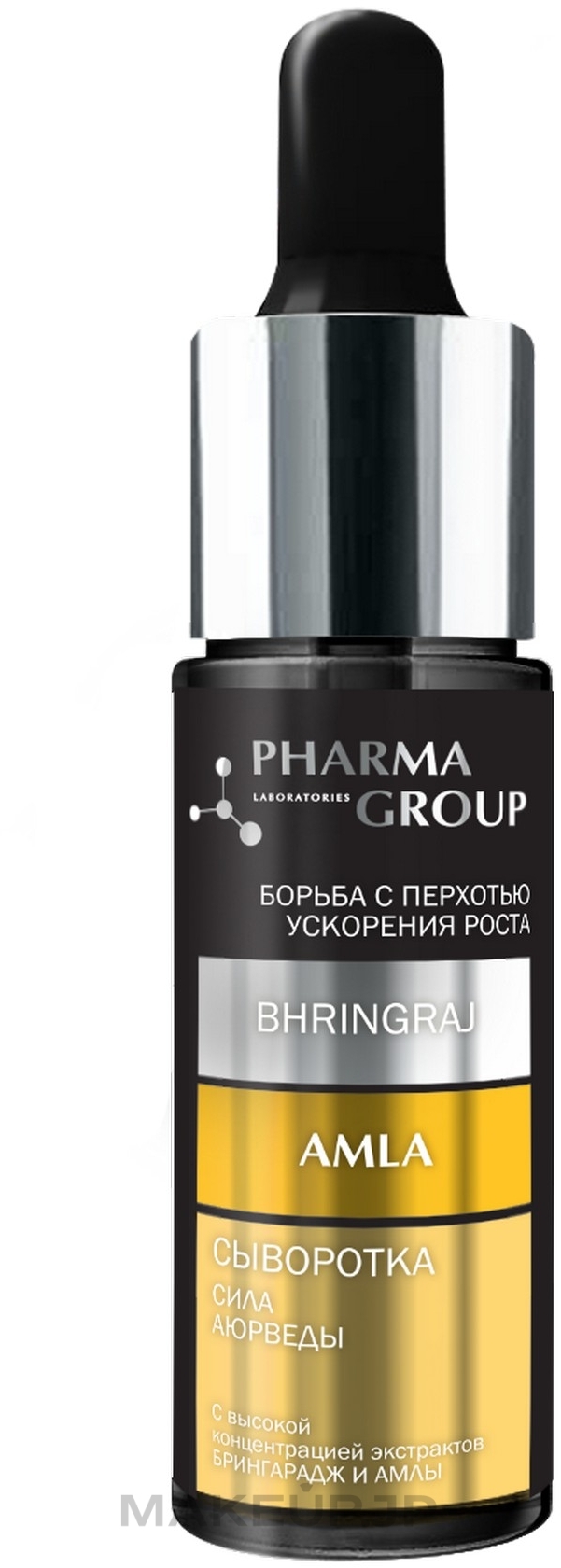 Power of Ayurveda. Bringaraj & Amla Hair Serum - Pharma Group Laboratories — photo 14 ml