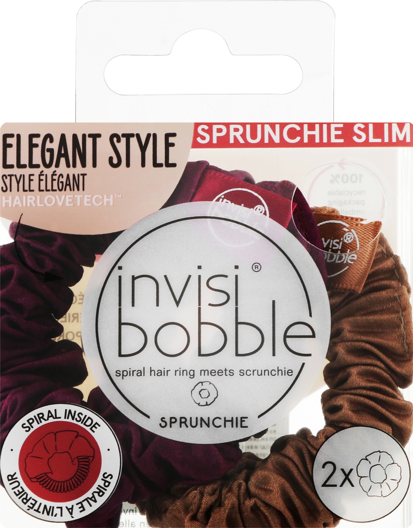 Hair Ring Bracelet - Invisibobble Sprunchie Slim The Snuggle is Real — photo 2 szt.