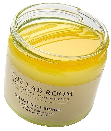 Lemon & Ginger Salt Body Scrub - The Lab Room Deluxe Oil Salt Scrub Lemon & Ginger — photo N2