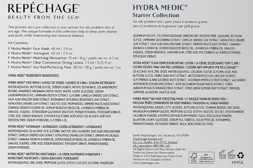 Set, 5 pcs - Repechage Hydra Medic Starter Collection — photo N2