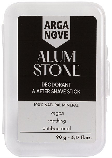 天然消臭剤 - Arga Nova Alum Stone Deodorant & After Shave Stick — photo N2