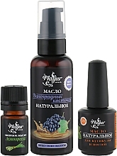 Skin & Nail Set "Lemongrass & Grape" - Mayur (oil/50 ml + nail/oil/15 ml + essential/oil/5 ml) — photo N4