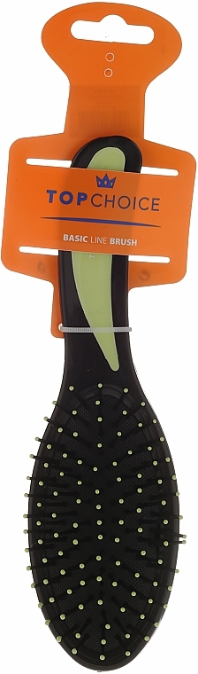 Oval Hair Brush, 2014, black-green - Top Choice — photo N1