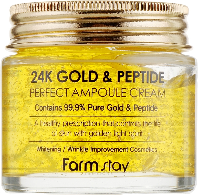 Gold & Peptide Ampoule Cream - FarmStay 24K Gold & Peptide Perfect Ampoule Cream — photo N1