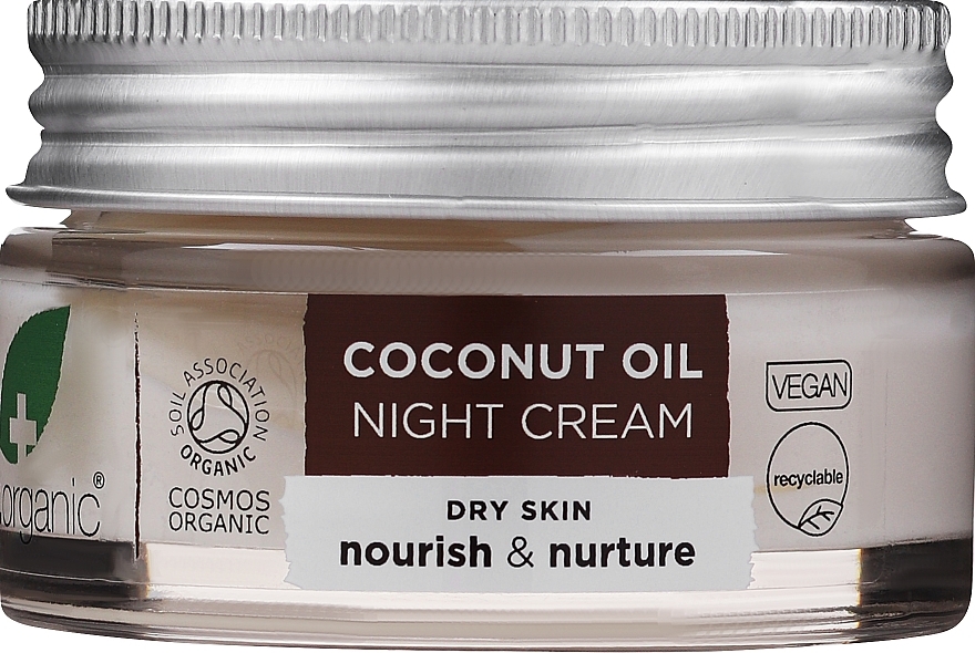 Coconut Oil Night Face Cream - Dr. Organic Virgin Coconut Oil Night Cream — photo N1