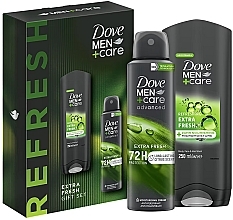 Set - Dove Men+Care Extra Fresh Care Gift Set (b/f/wash/250ml + deo/150ml) — photo N1