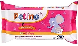 Fragrances, Perfumes, Cosmetics Wet Wipes with Allantoin, 84 pcs - Cleanic Petino Delicate&Fresh