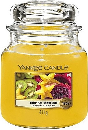 Scented Candle in Jar - Yankee Candle Tropical Starfruit — photo N2