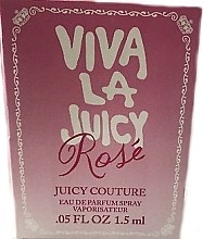 Fragrances, Perfumes, Cosmetics Juicy Couture Viva La Juicy Rose - Eau de Parfum (sample)