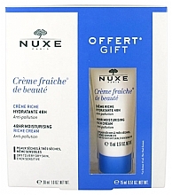 Fragrances, Perfumes, Cosmetics Set - Nuxe Creme Fraiche de Beaute Creme Riche Hydratante 48h (f/cream/30ml + f/cream/15ml)