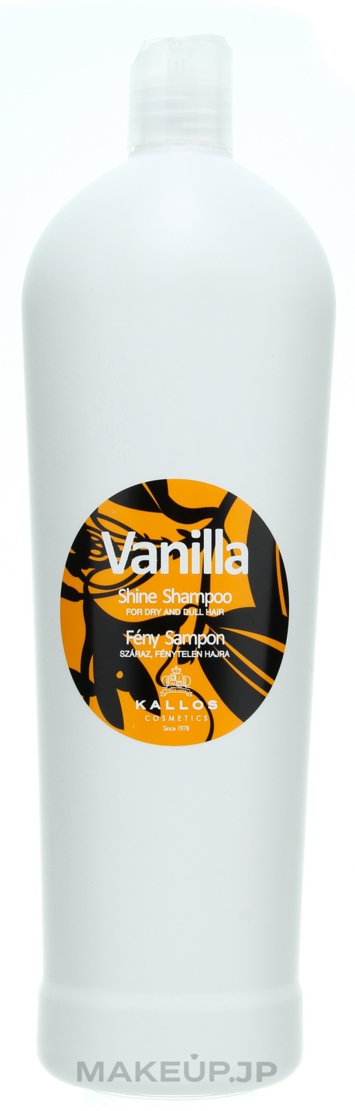 Dry Hair Shampoo "Vanilla" - Kallos Cosmetics Vanilla Shine Sampoo — photo 1000 ml