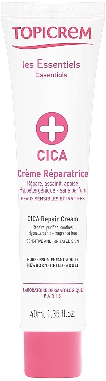 Regenerating Cica-Cream - Topicrem CICA Repair Cream — photo N1