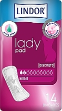 Sanitary Pads, 14 pcs - Hartmann Lindor Lady Pad Mini — photo N1