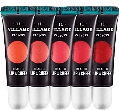 Fragrances, Perfumes, Cosmetics 2-in-1 Lip & Blush Tint - Village 11 Factory Real Fit Lip & Cheek