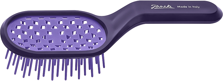 Hair Brush, purple - Janeke Curvy Superbrush — photo N1