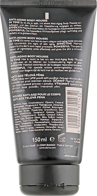 Anti-Aging Body Mousse - Alcina It's Never Too Late Anti-Aging Body Mousse — photo N2