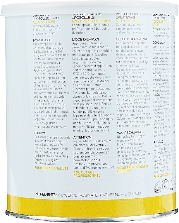All Skin Types Liposoluble Wax, yellow - Original Best Buy Epil Depilatory Liposoluble Wax — photo N2