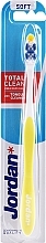 Toothbrush Total Clean, Soft, yellow - Jordan Total Clean Soft — photo N1