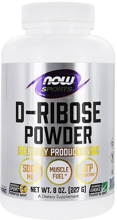 Dietary Supplement, powder, 227g - Now Foods Sports D-Ribose Powder — photo N1