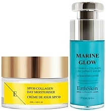 Fragrances, Perfumes, Cosmetics セット - ErthSkin London Marine Glow Serum & SPF Day Cream Set (f/serum/30ml + f/cr/50ml)