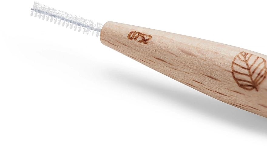 Interdental Brushes, 0.4 mm - Georganics Beechwood Interdental 6 Brushes ISO 0 (0.4mm) — photo N10