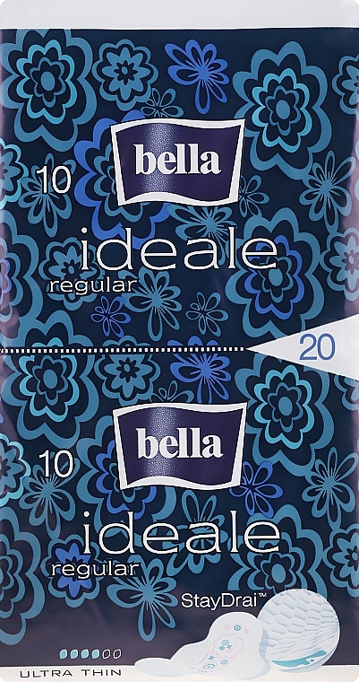 Daily Sanitary Pads Ideale Ultra Regular StayDrai, 20 pcs - Bella — photo N1