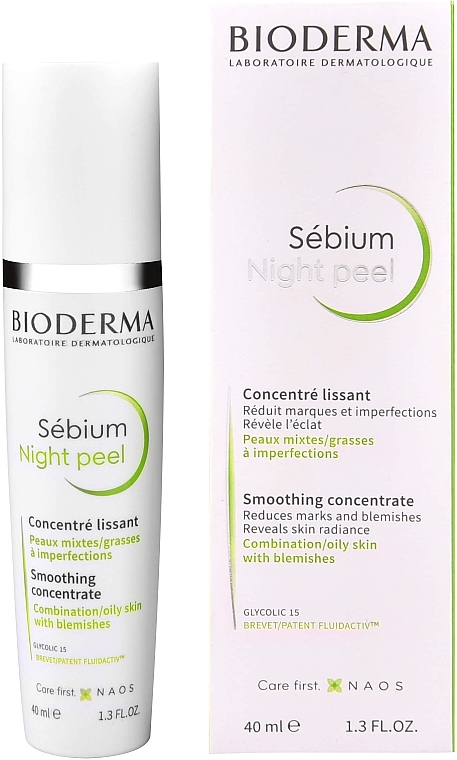 Smoothing Concentrate - Bioderma Sebium Night Peel Smoothing Concentrate — photo N1