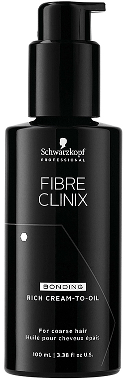 Regenerating Hair Cream Oil - Schwarzkopf Professional Fibre Clinix Bonding Light Rich Cream-To-Oil — photo N1