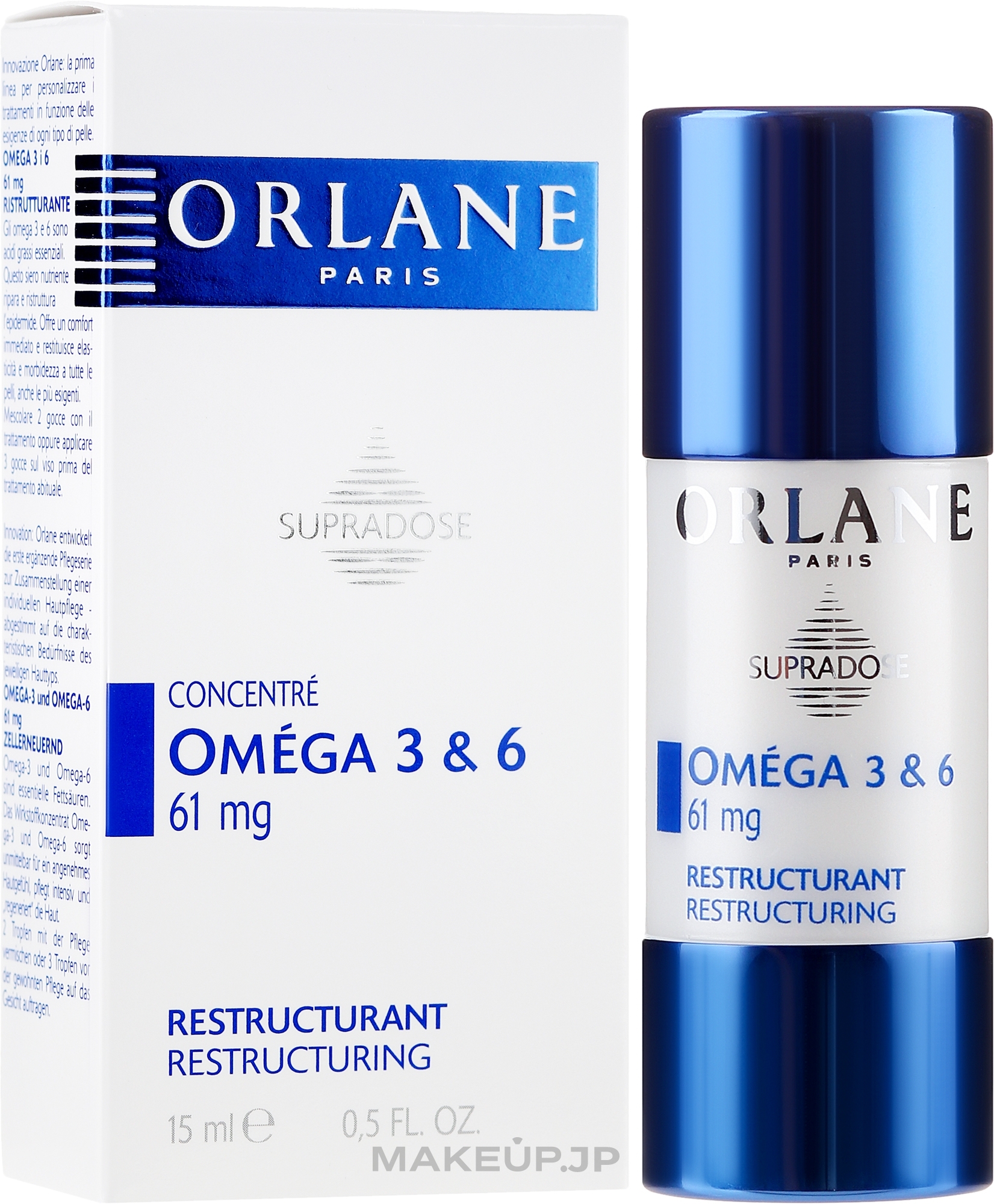 Omega 3 & 6 Restructuring Serum Concentrate - Orlane Supradose Omega 3&6 Restructuring Concentrate — photo 15 ml