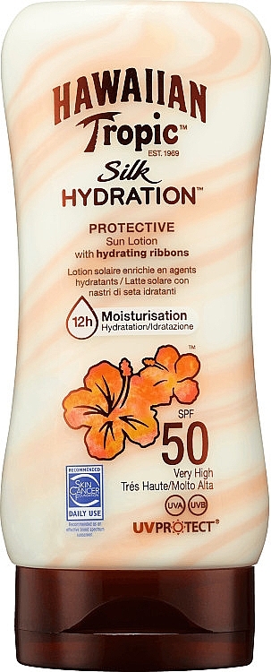 Moisturising Sunscreen Lotion - Hawaiian Tropic Silk Hydration Lotion SPF50 — photo N1
