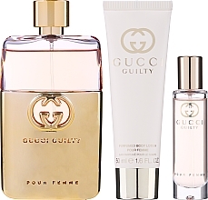 Gucci Guilty Pour Femme - Set (edp/90ml + b/lot/50ml + edp/mini/15ml) — photo N1