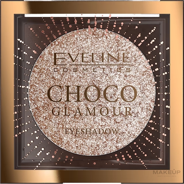 Eyeshadow - Eveline Cosmetics Choco Glamour Eyeshadow (21 - Crystal White) — photo 01 - Moon Sparkle