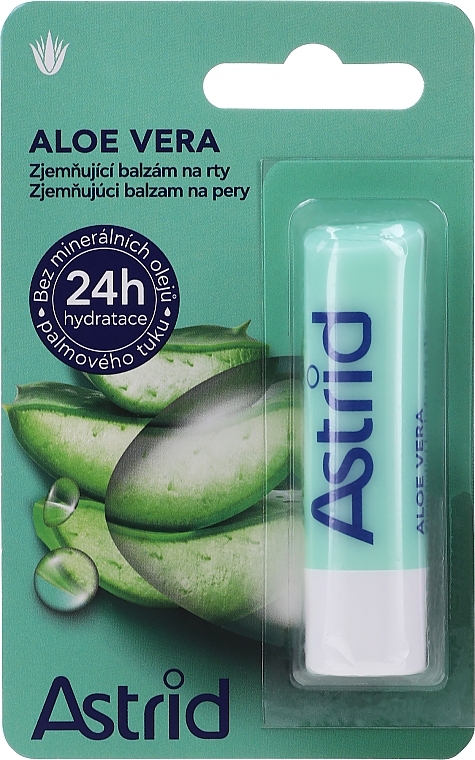 Moisturizing Aloe Vera Lip Balm - Astrid Moisturizing Aloe Vera Lip Balm 24H — photo N1