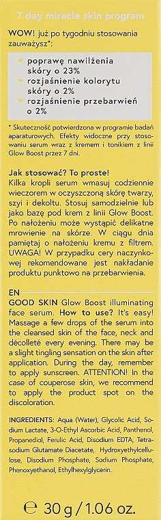 Glow Boost Illuminating Face Serum - Bielenda Good Skin Glow Boost Illuminating Face Serum — photo N1