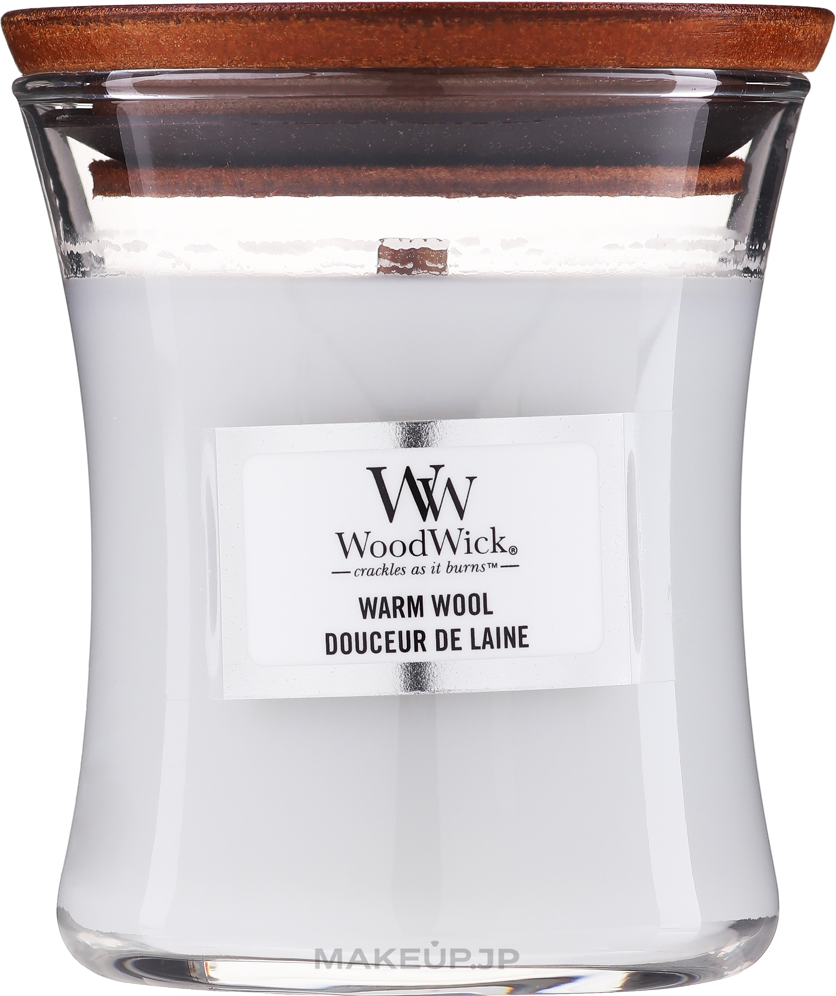 Scented Candle in Glass - WoodWick Hourglass Candle Warm Wool — photo 85 g