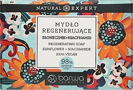 Fragrances, Perfumes, Cosmetics Nourishing Soap Bar 'Sunflower & Niacinamide' - Barwa Natural Expert