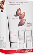 Fragrances, Perfumes, Cosmetics Set - Clarins Perfect Hydration Body Set (b/lot/200ml + h/cr/30ml + b/scr/30ml)