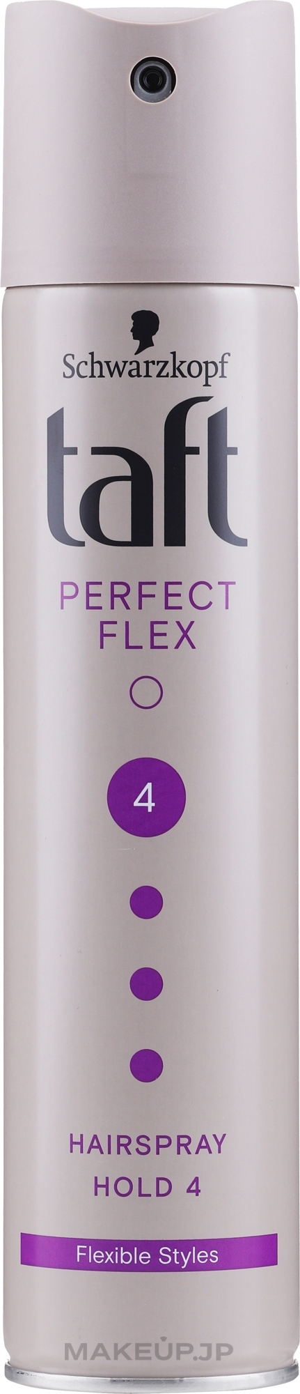 Extra Strong Hold Hair Spray "Perfect Flex" with Liquid Elastin - Schwarzkopf Taft  — photo 250 ml