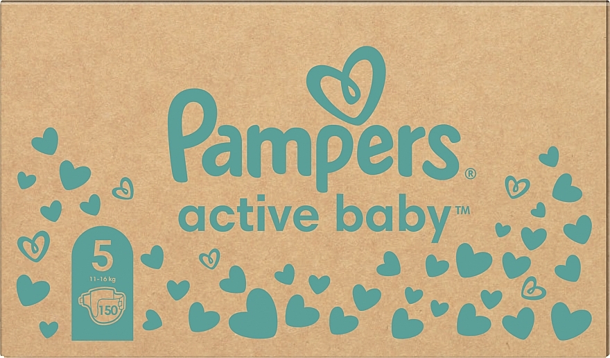 Diapers 'Pampers Active Baby' 5 (11-16 kg), 150 pcs - Pampers — photo N10