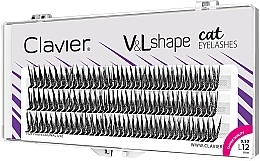 Fragrances, Perfumes, Cosmetics Individual Lashes L, 12 mm - Clavier V&L Shape Cat Eyelashes 