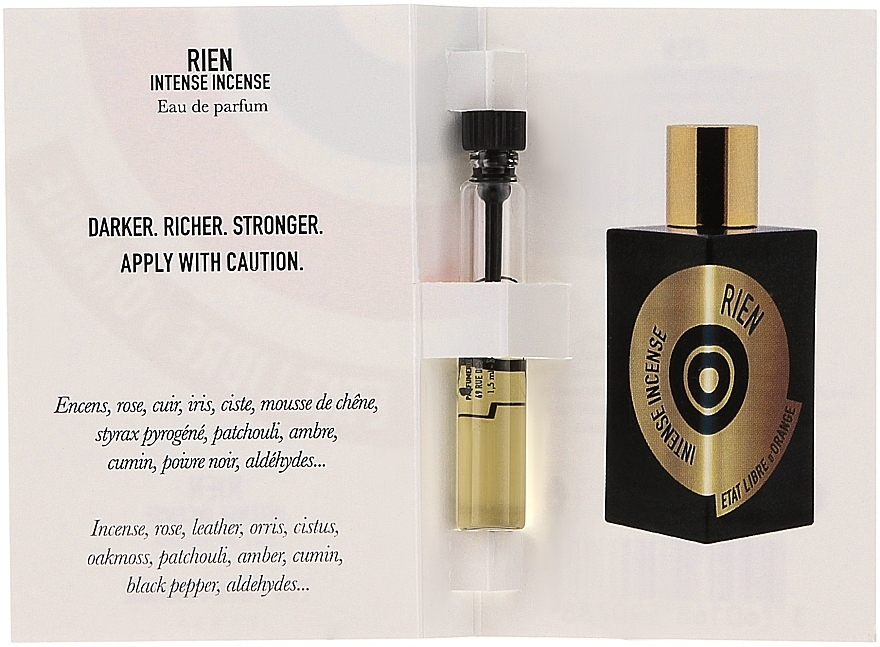 Etat Libre d'Orange Rien Intense Incense - Eau de Parfum (sample) — photo N3